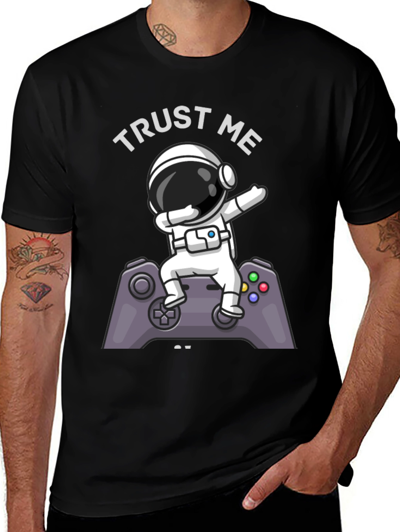 Trust Me Im a Gamer T-Shirt Astronaut Dab