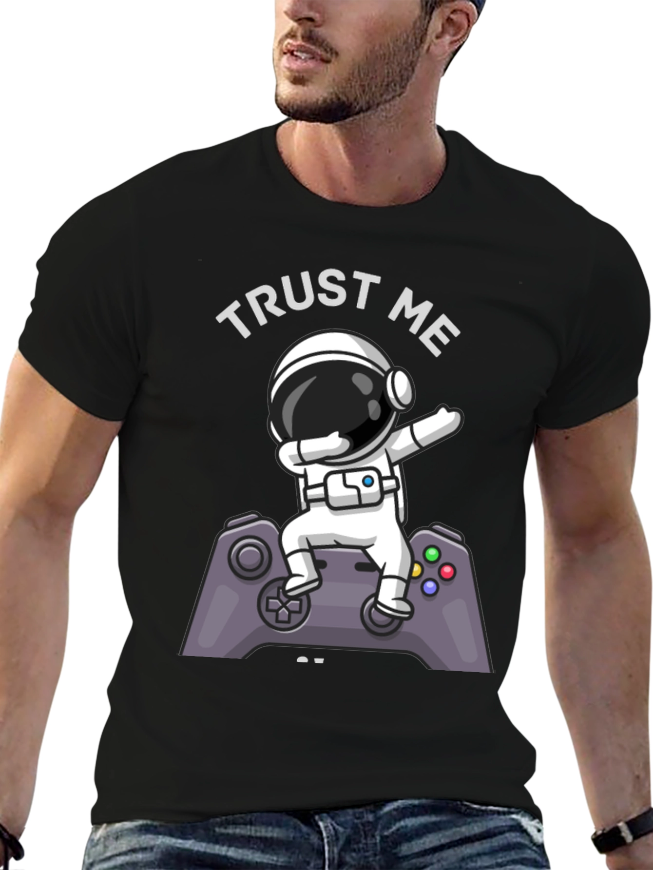 Trust Me Im a Gamer T-Shirt Astronaut Dab