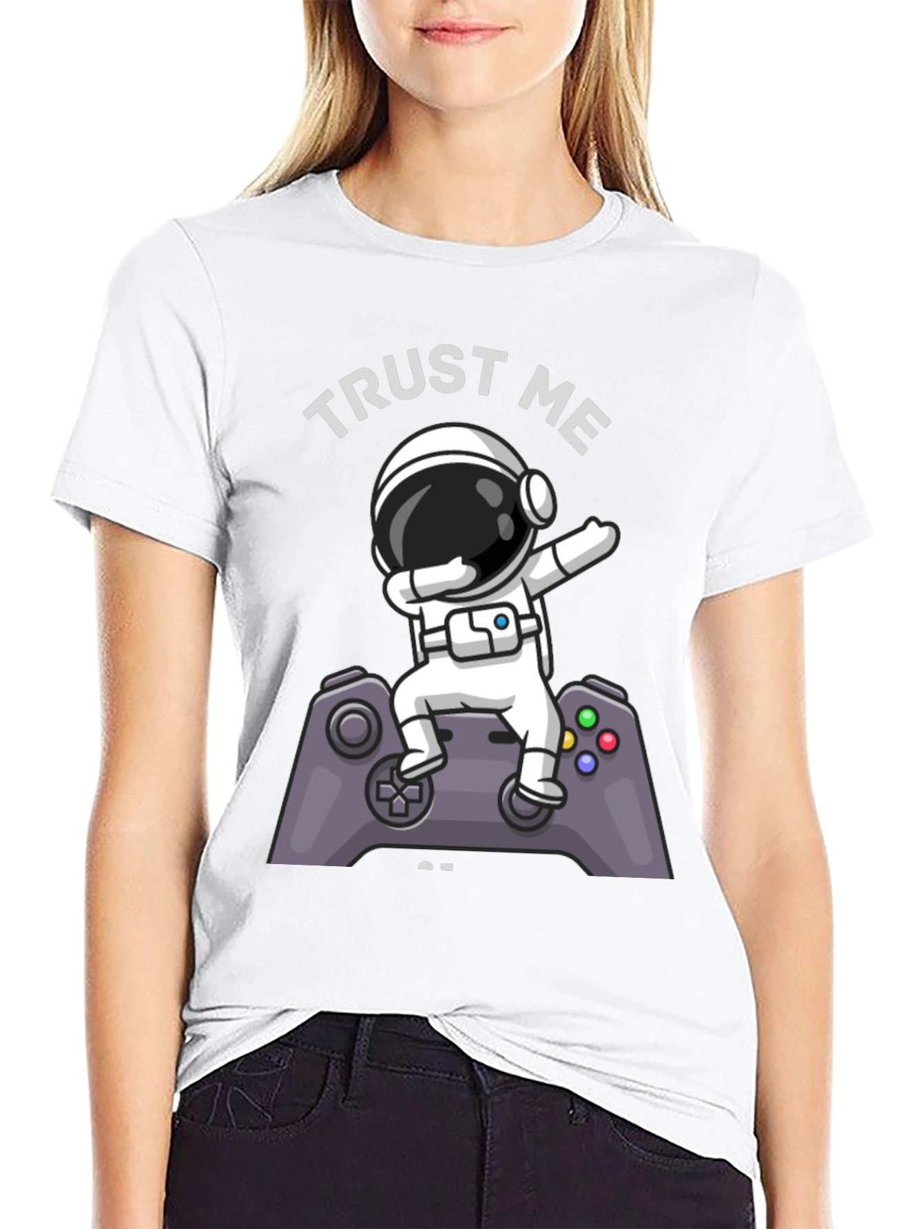 Trust Me Im a Gamer T-Shirt Astronaut Dab