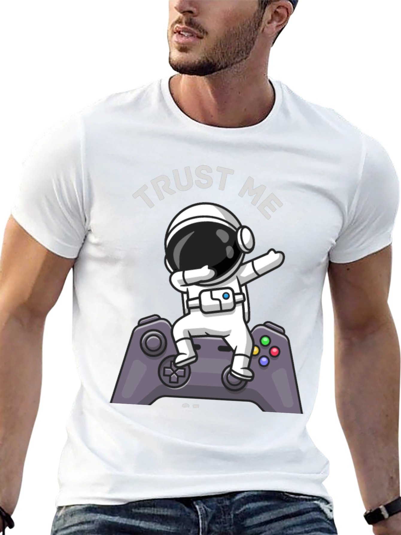 Trust Me Im a Gamer T-Shirt Astronaut Dab