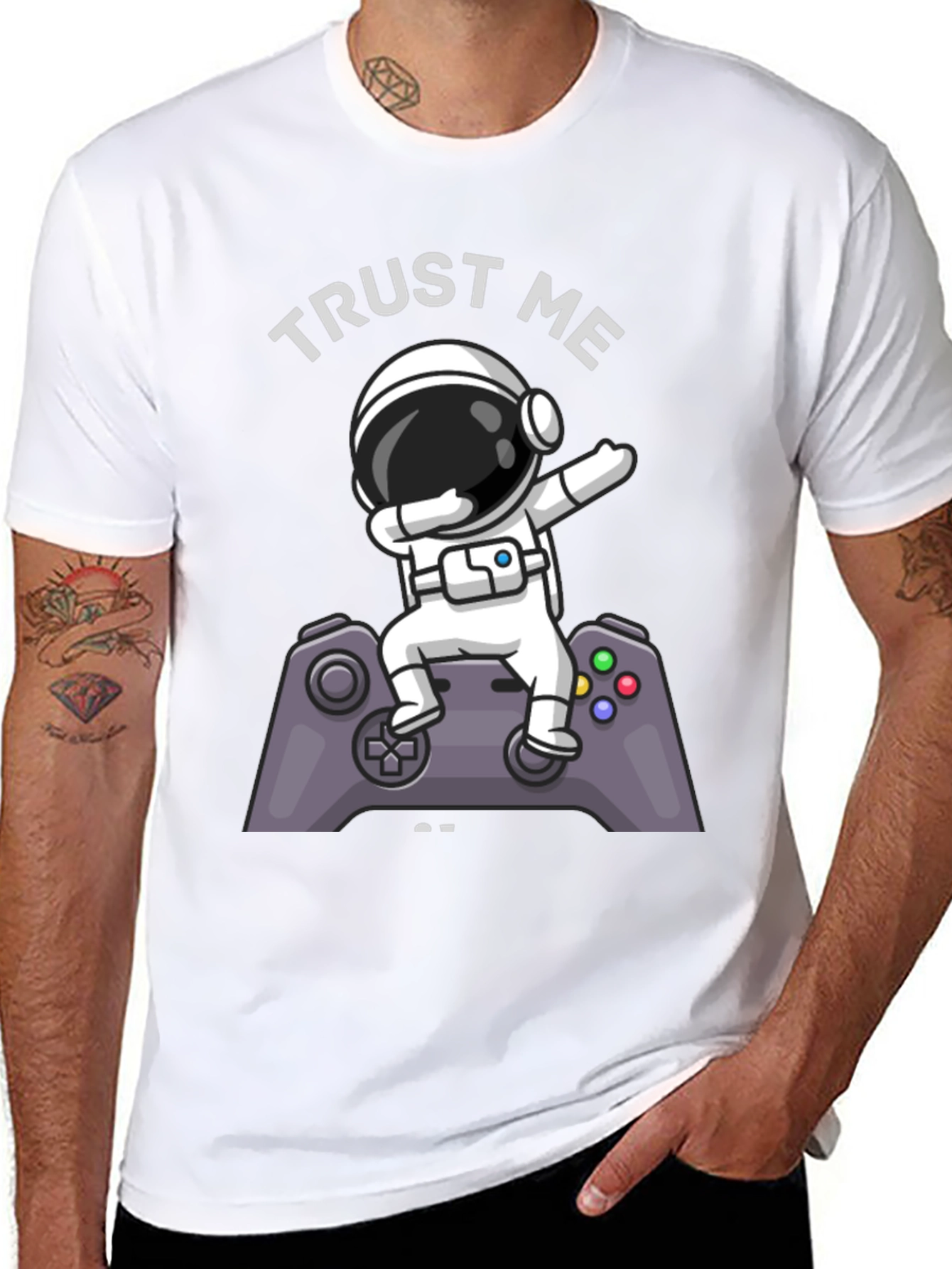 Trust Me Im a Gamer T-Shirt Astronaut Dab