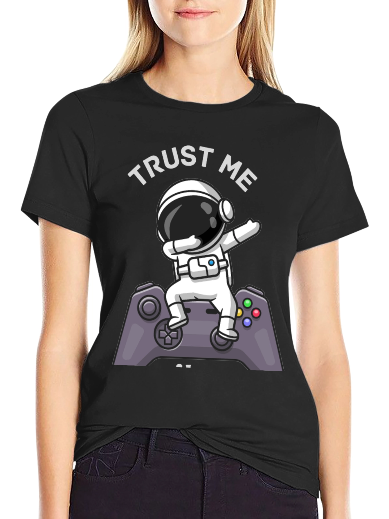 Trust Me Im a Gamer T-Shirt Astronaut Dab