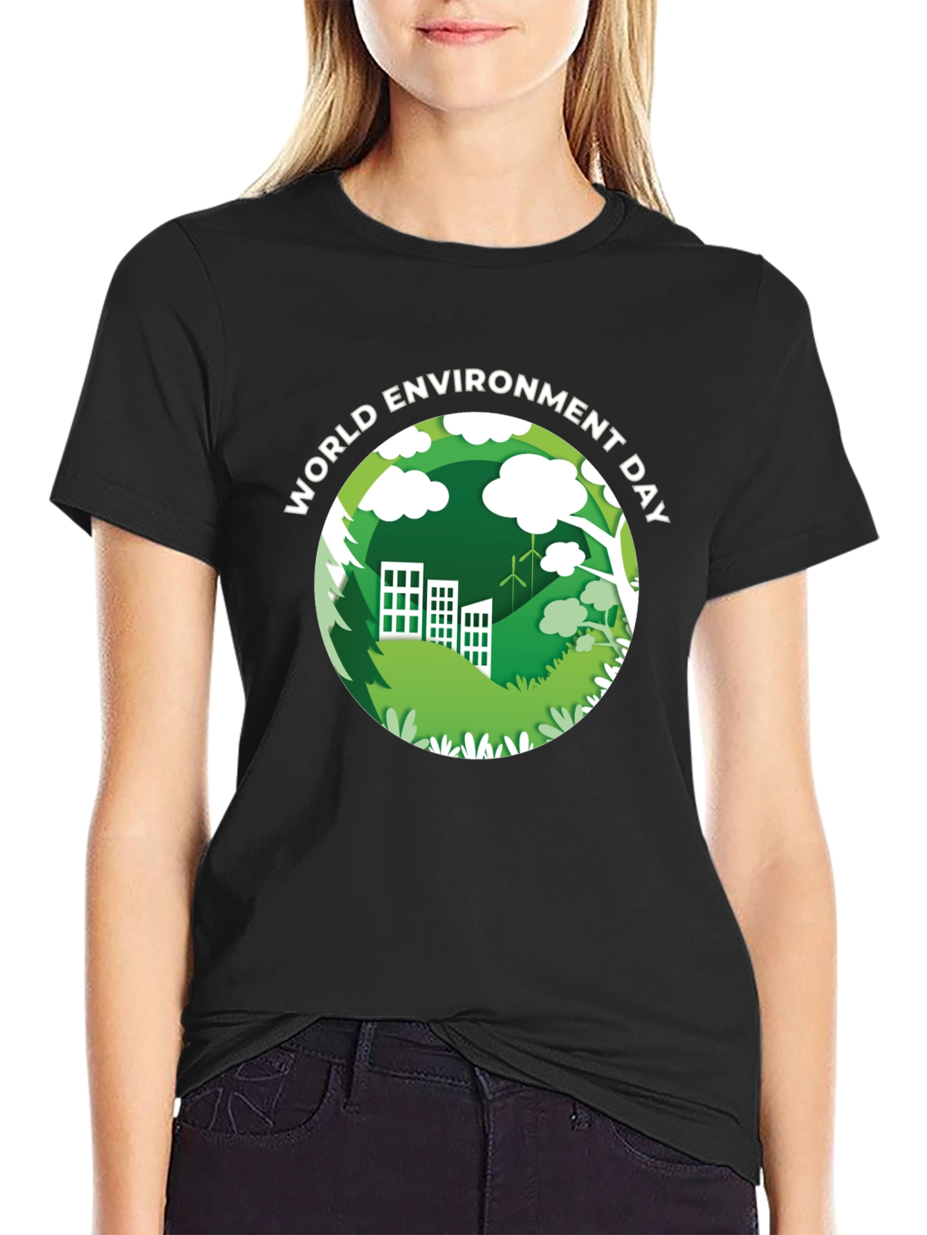 World Environment Day Black T-Shirt