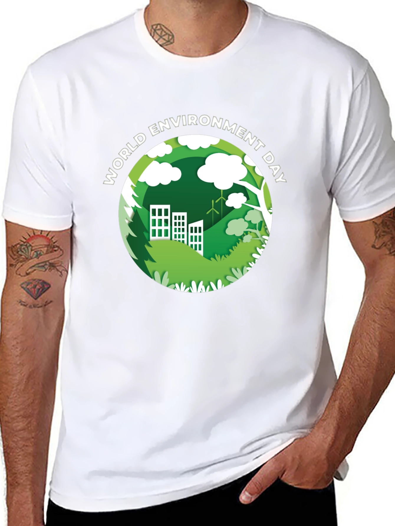 World Environment Day Black T-Shirt