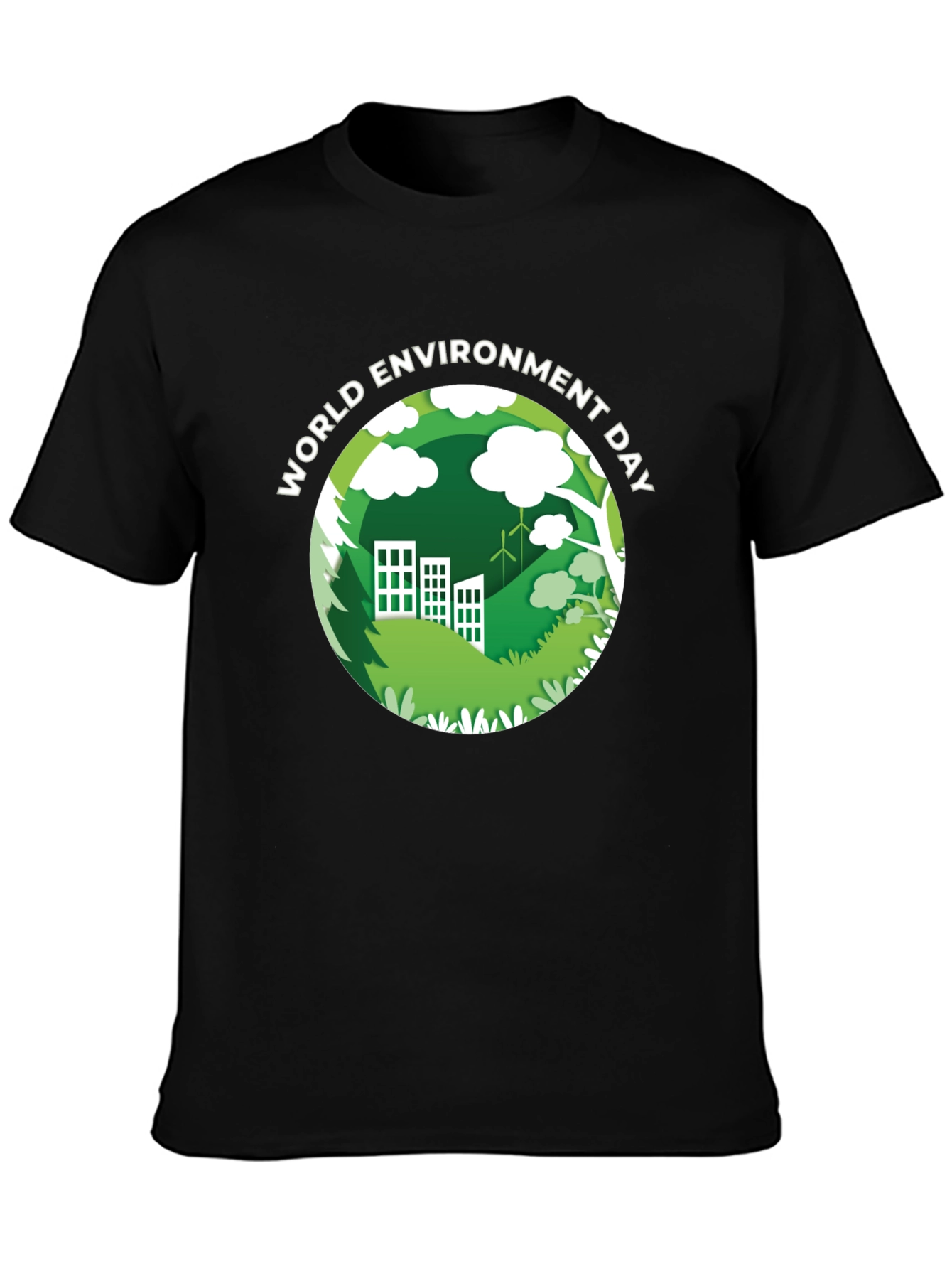 World Environment Day Black T-Shirt