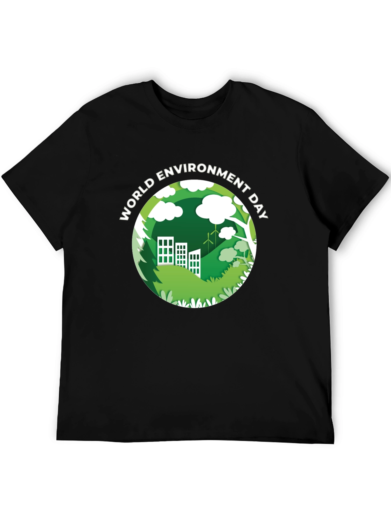 World Environment Day Black T-Shirt