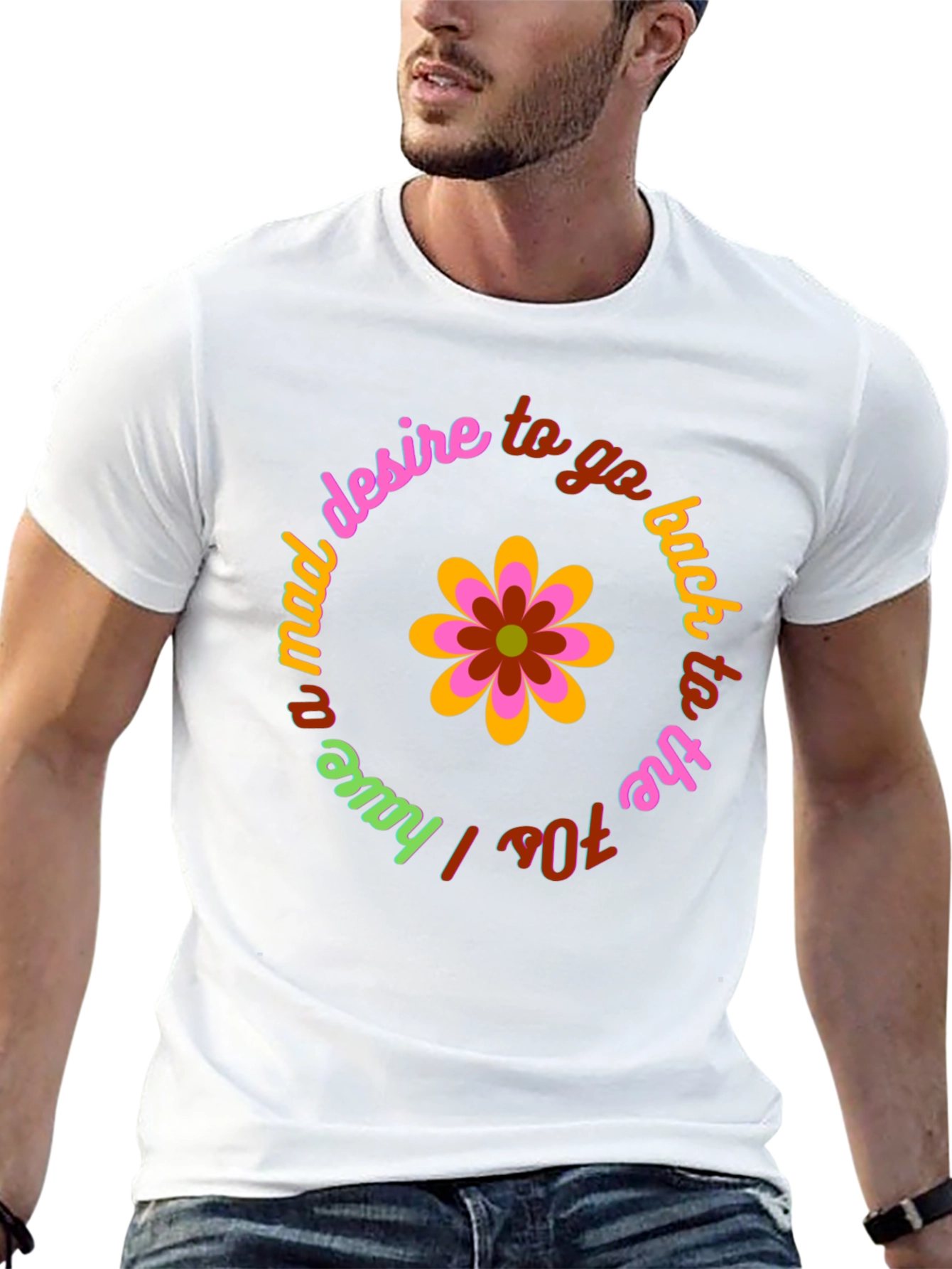 Retro 70s Vibe T-Shirt - Mad Desire Design