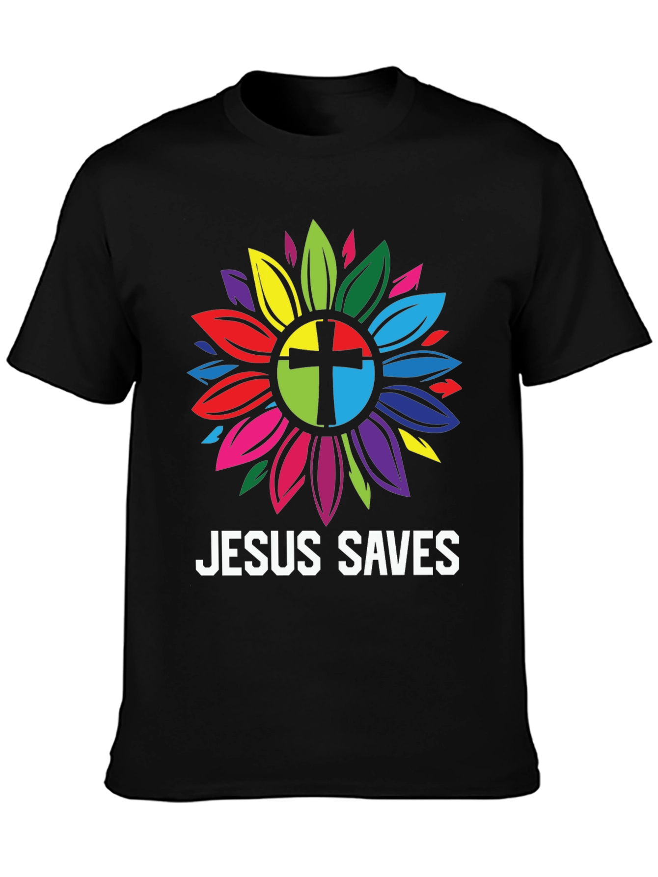 Jesus Saves Sunflower Graphic Tee