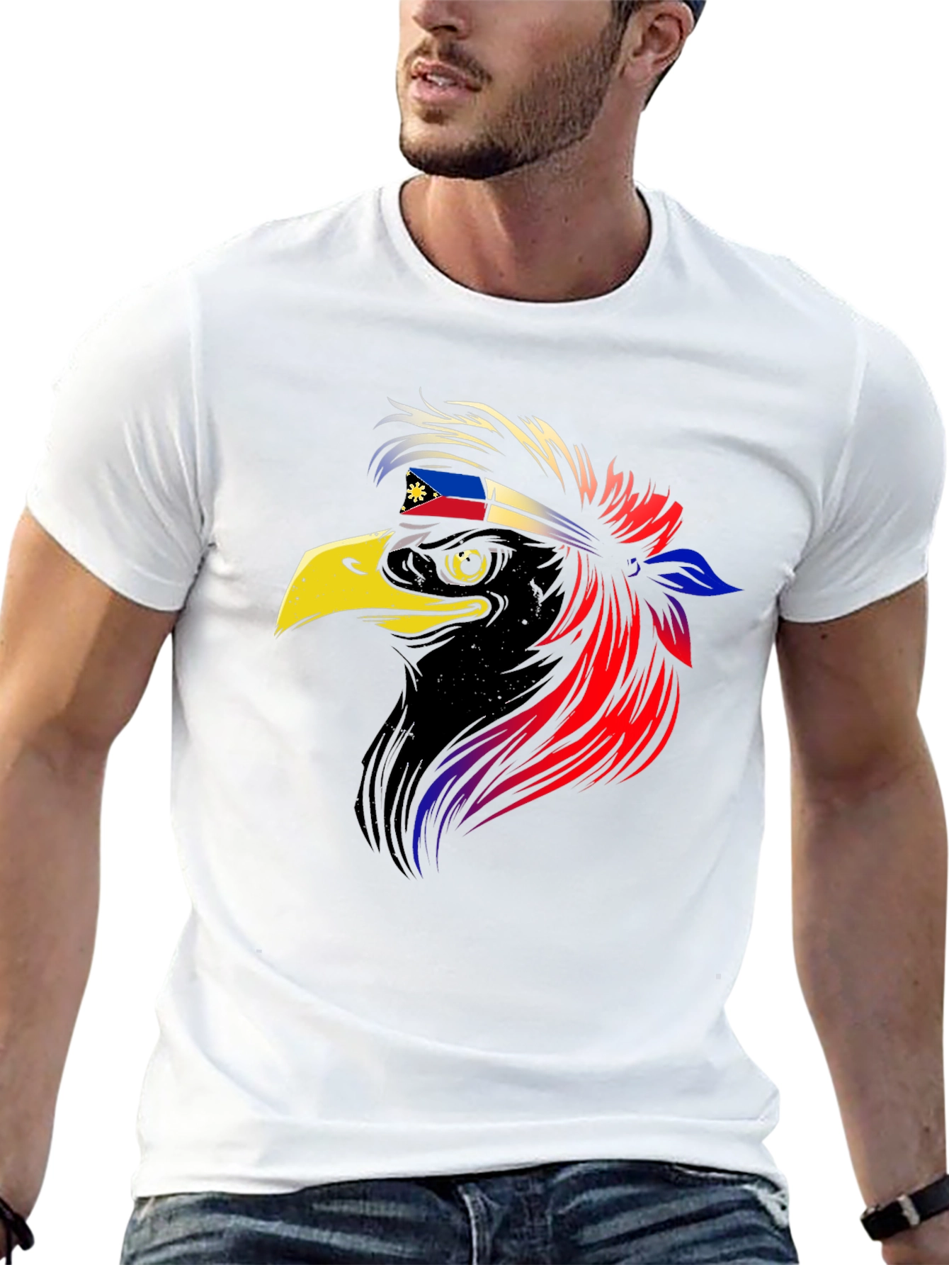 Rooster Philippines Flag Headband T-Shirt