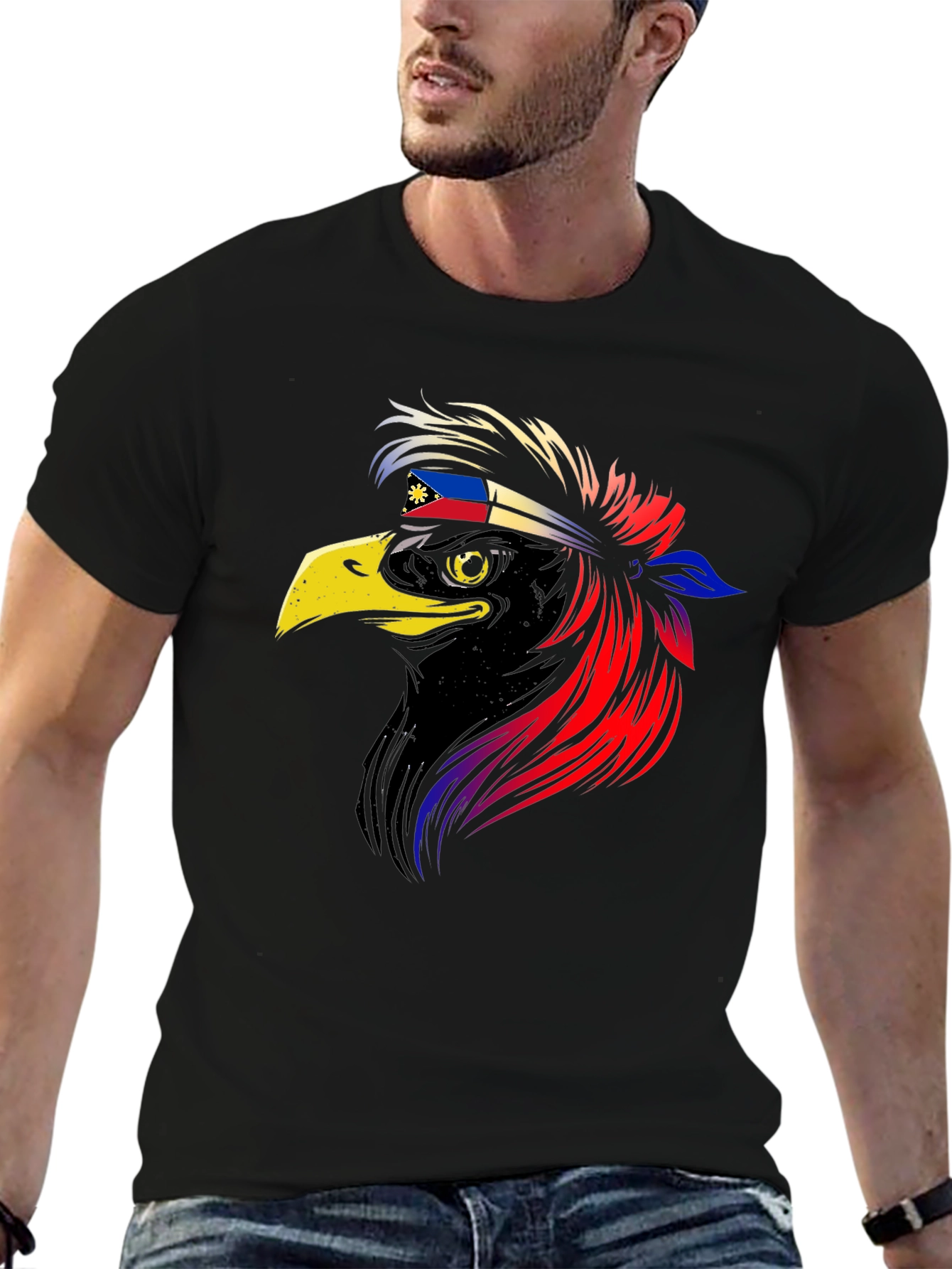 Rooster Philippines Flag Headband T-Shirt