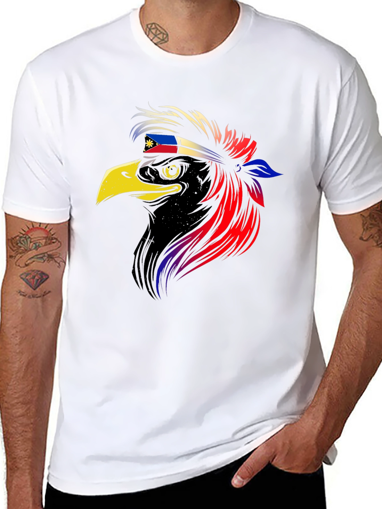 Rooster Philippines Flag Headband T-Shirt