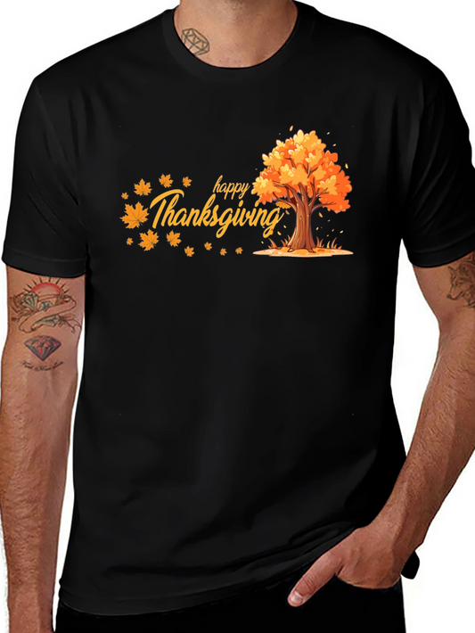 Thanksgiving Tree Graphic T-Shirt