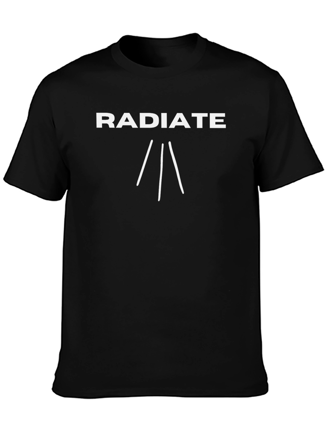 Radiate Graphic Tee - Bold Black Shirt