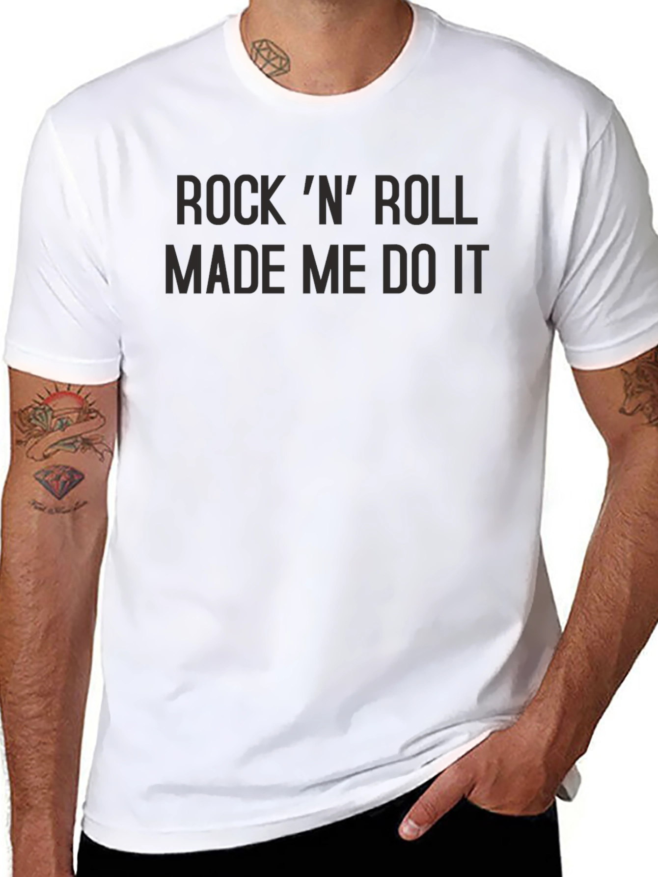 Rock N Roll Made Me Do It Graphic Tee