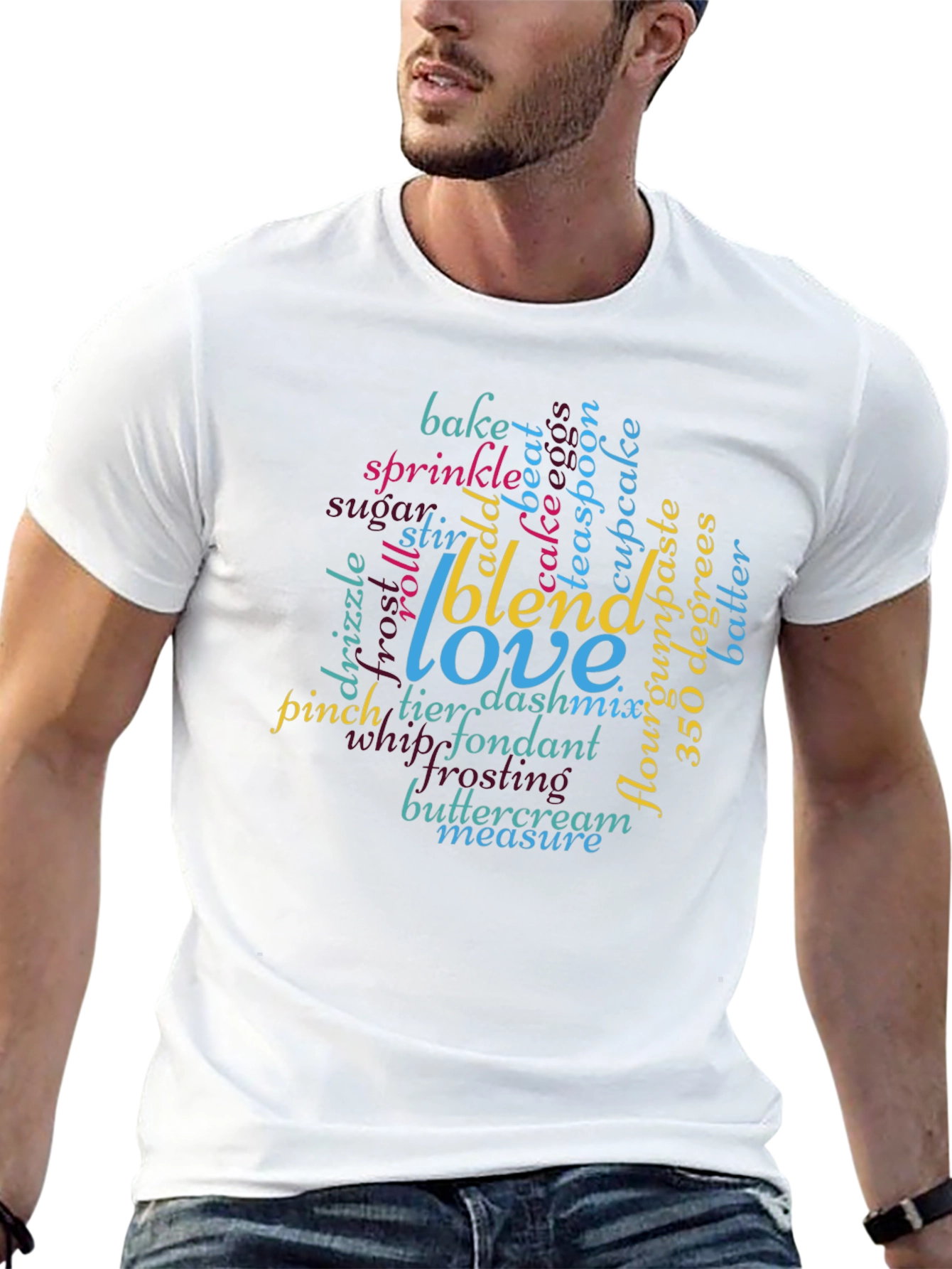 Baking Lover Word Art T-Shirt