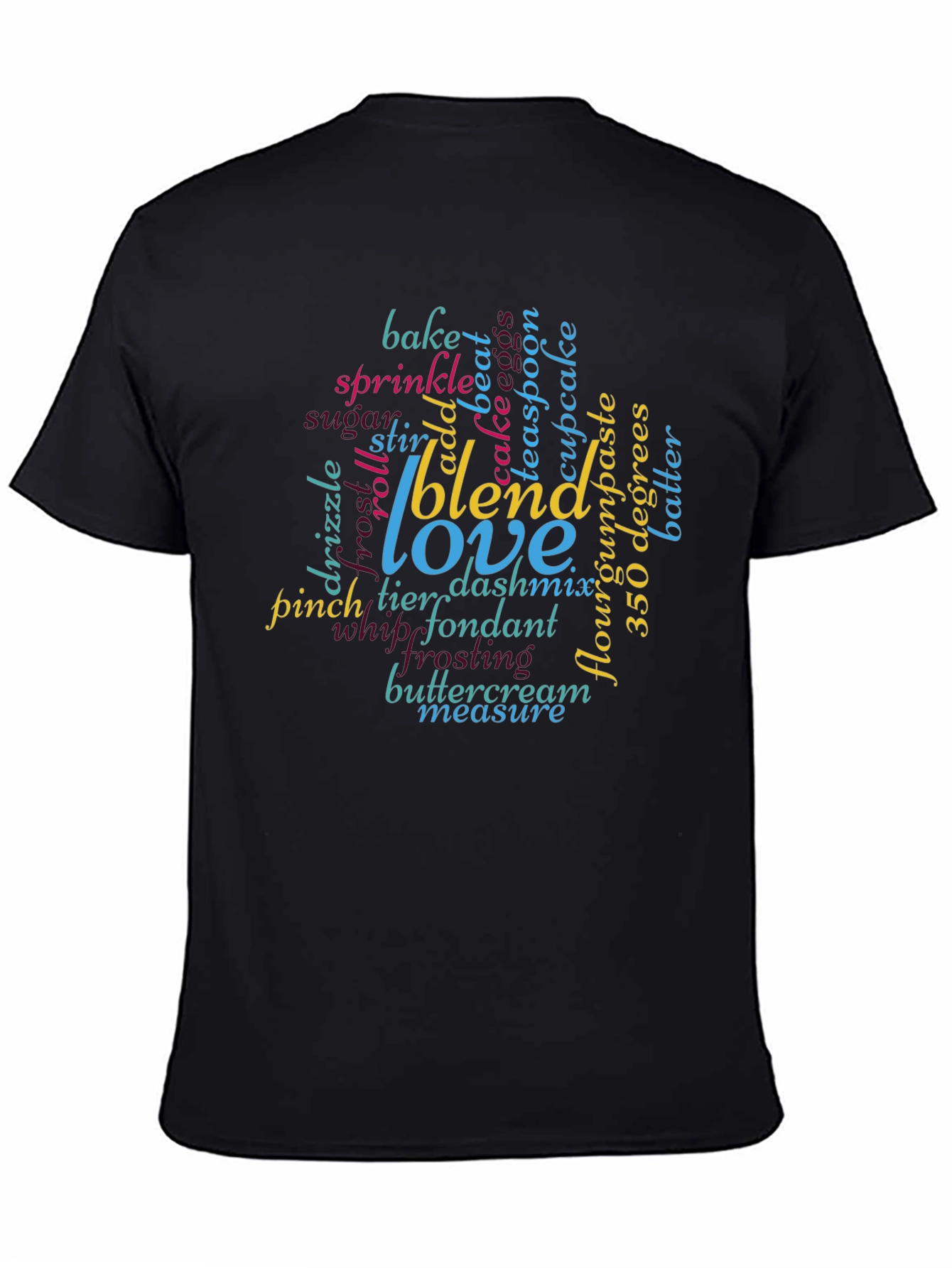 Baking Lover Word Art T-Shirt