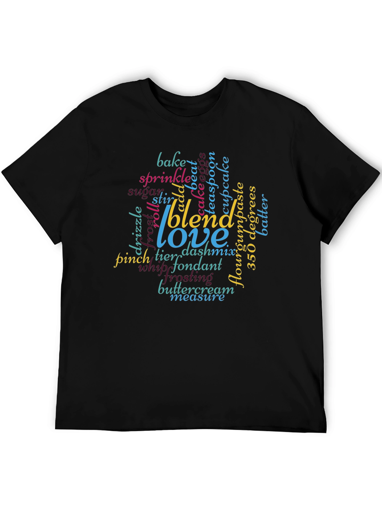 Baking Lover Word Art T-Shirt