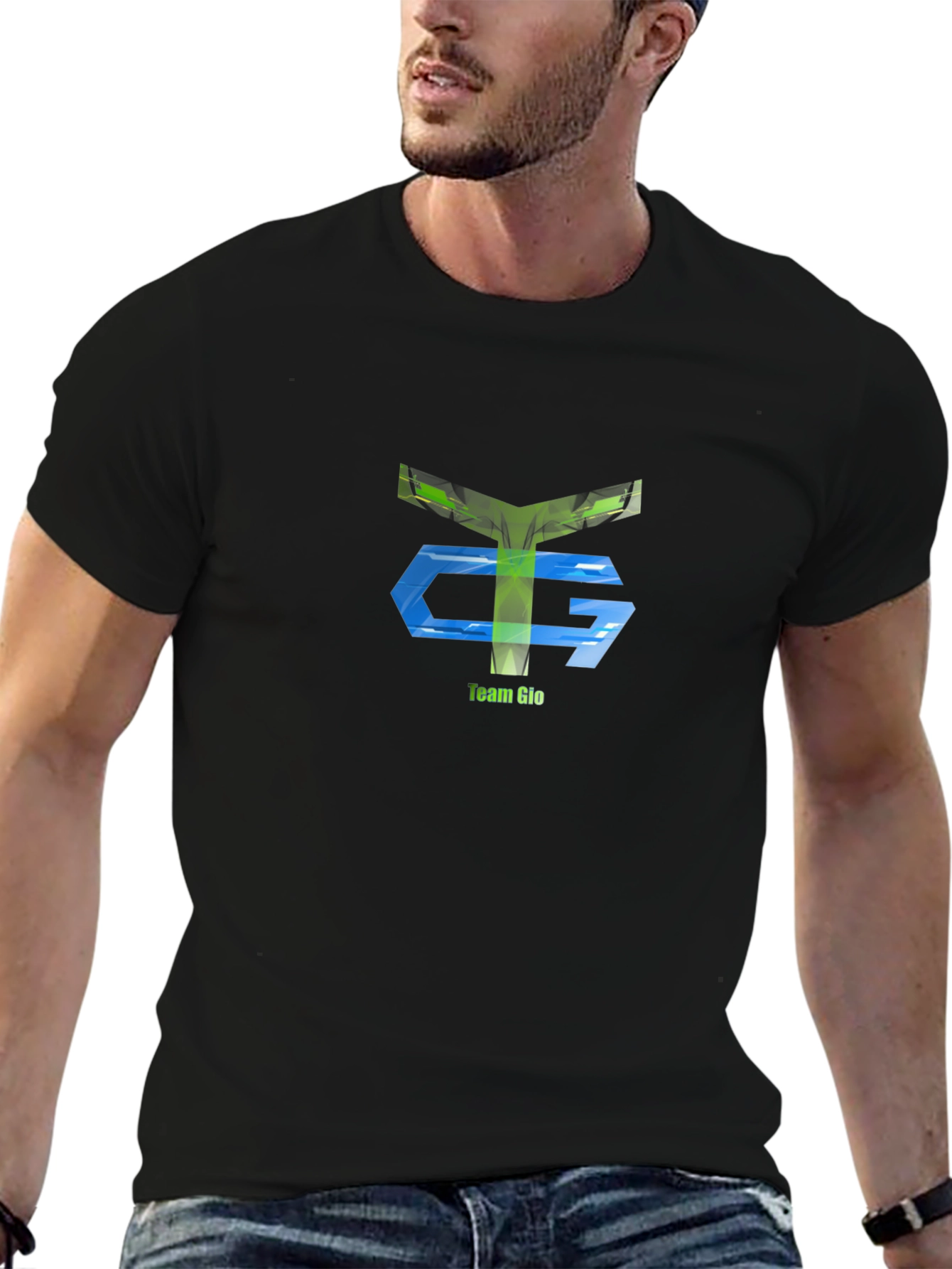 Team Glo Black Tee - Unique Design