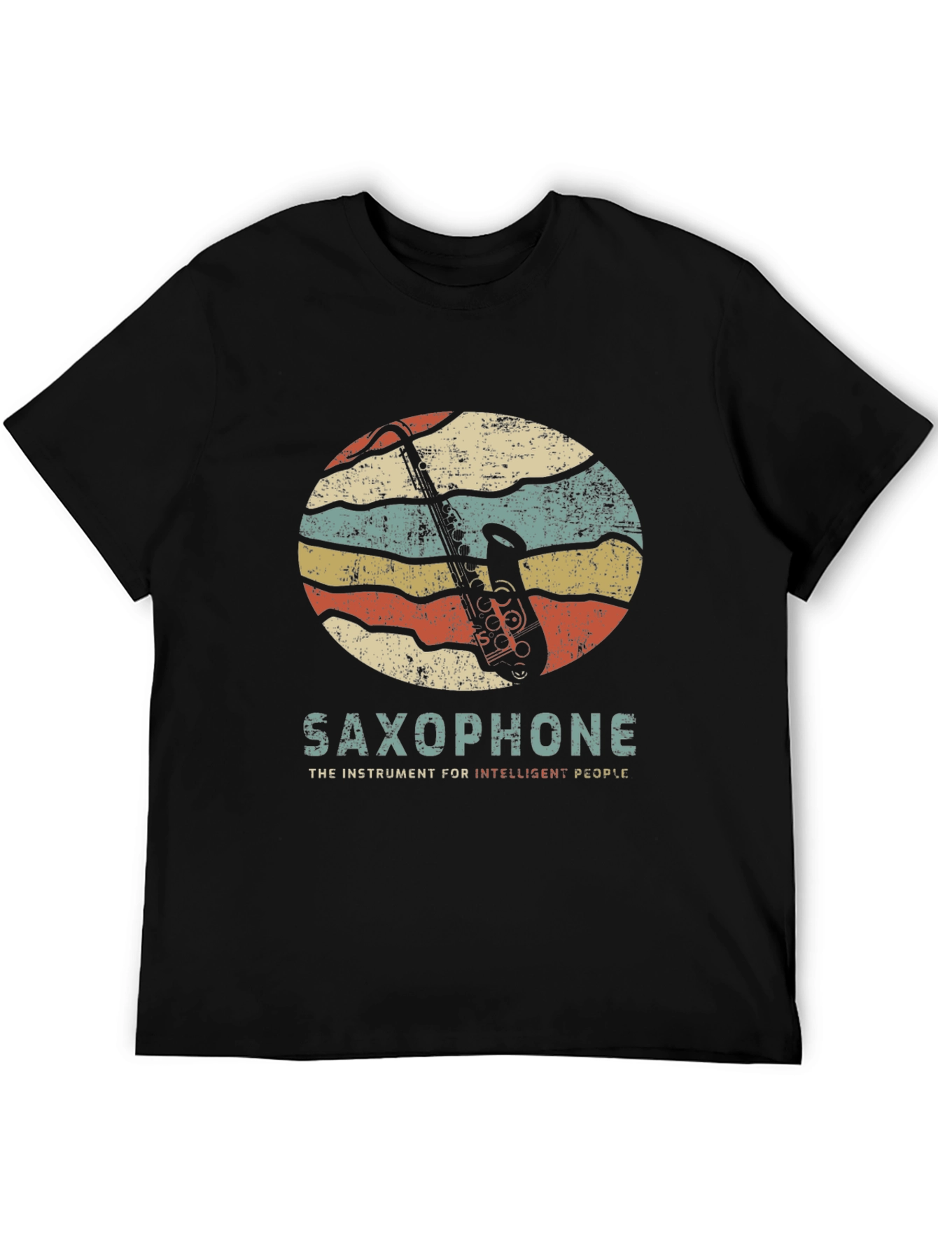 Saxophone Retro Graphic T-Shirt