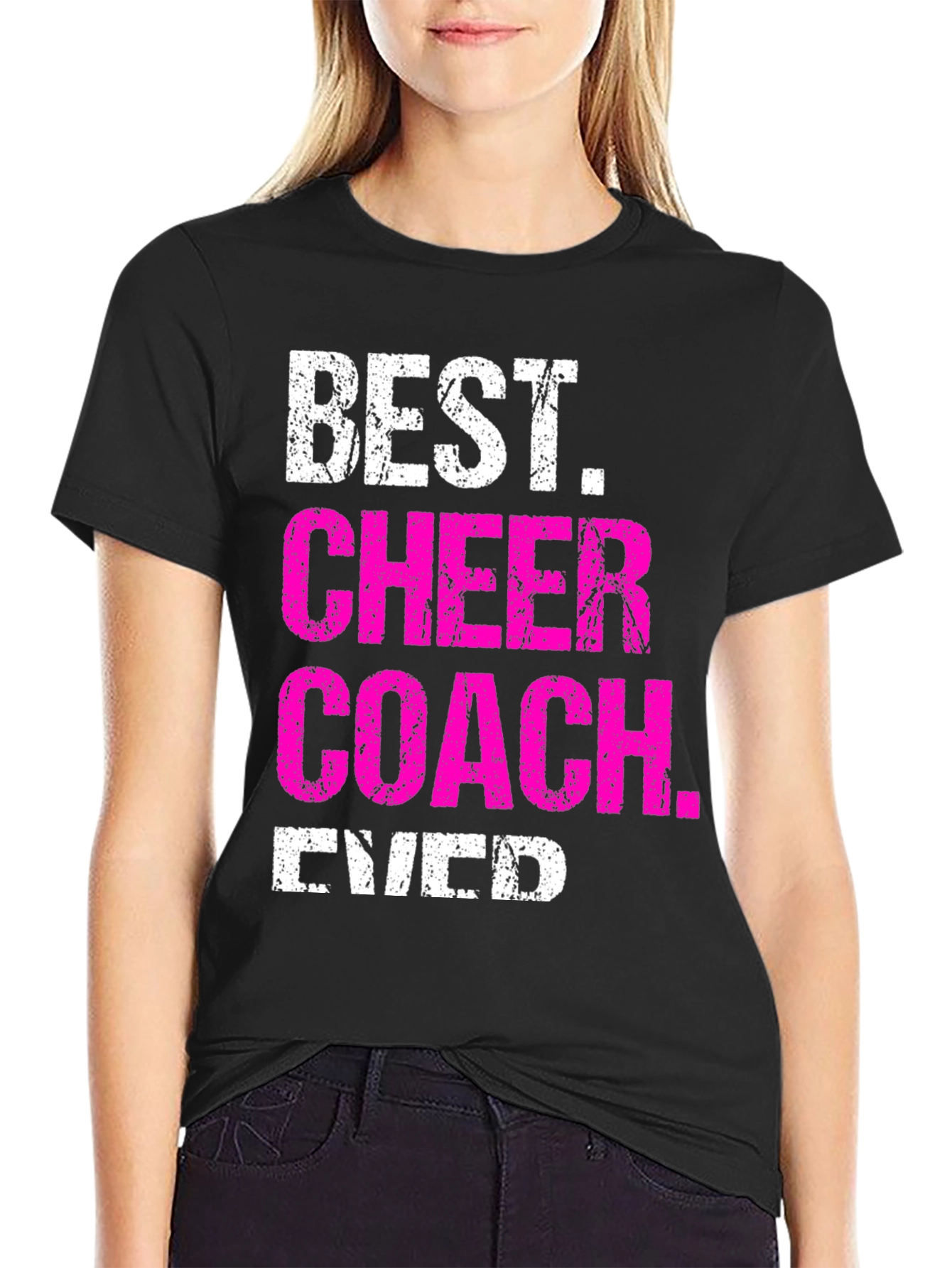 Best Cheer Coach Ever Graphic T-Shirt