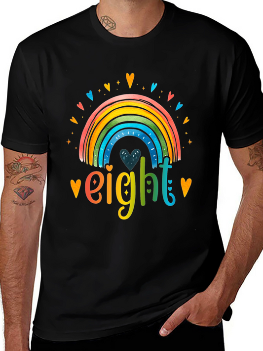 Eight Birthday Rainbow T-Shirt
