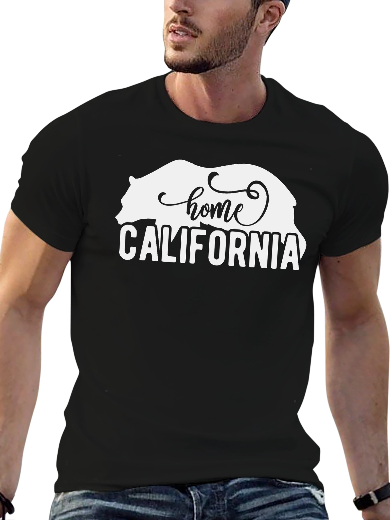 California Home Bear Graphic T-Shirt