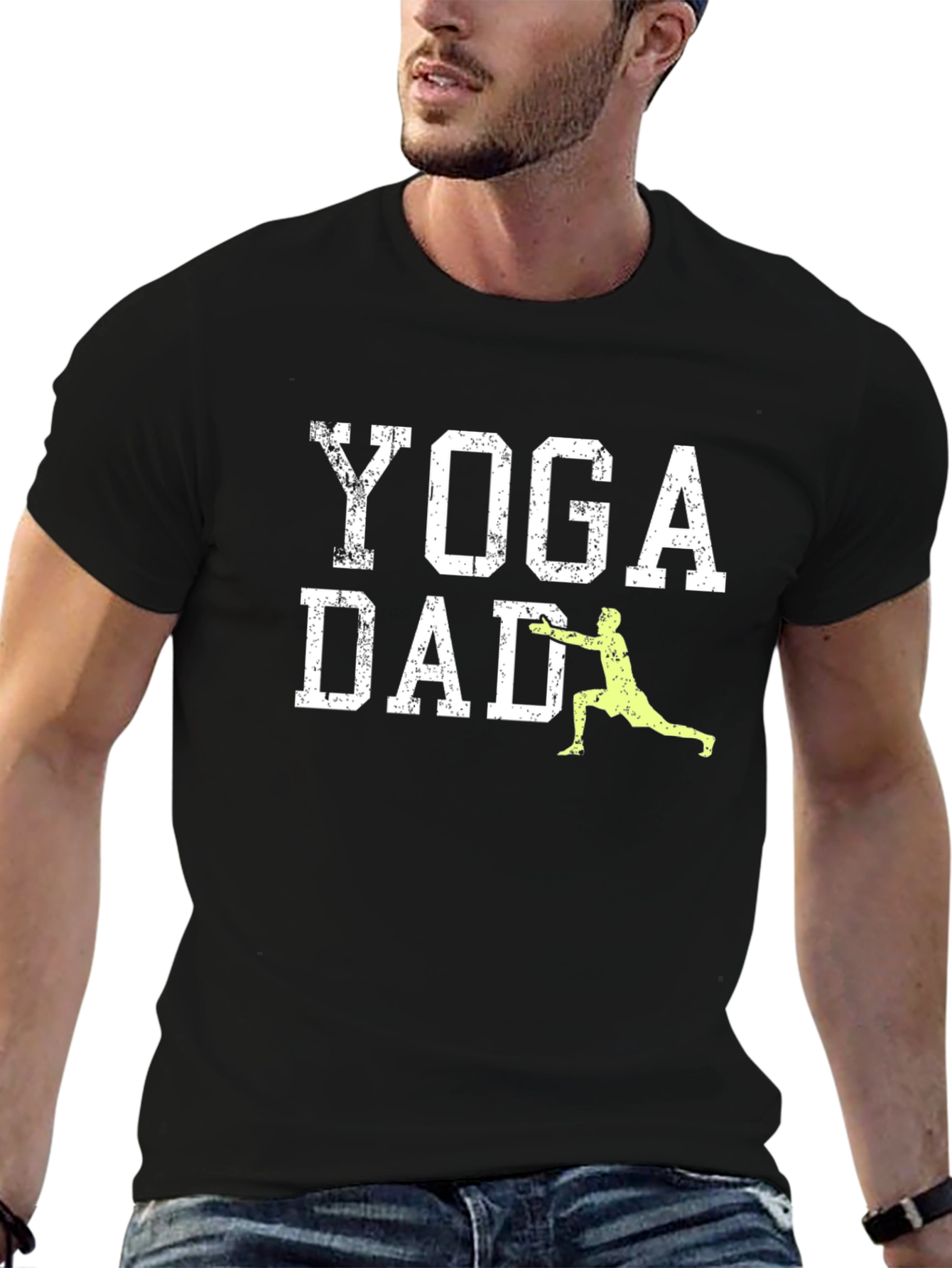 Yoga Dad Graphic Tee - Cool Fitness Shirt