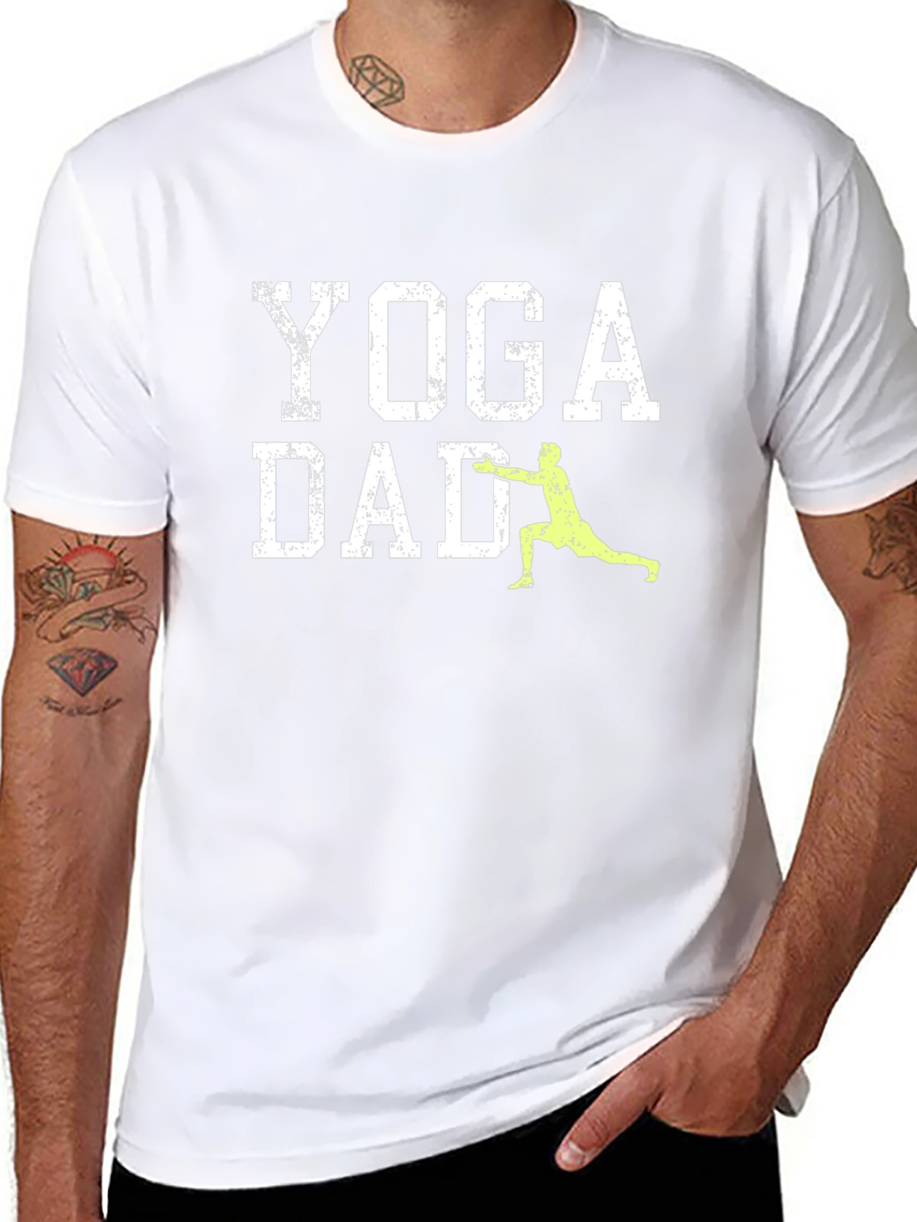 Yoga Dad Graphic Tee - Cool Fitness Shirt