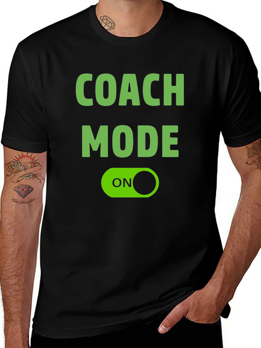 Coach Mode ON Black T-Shirt