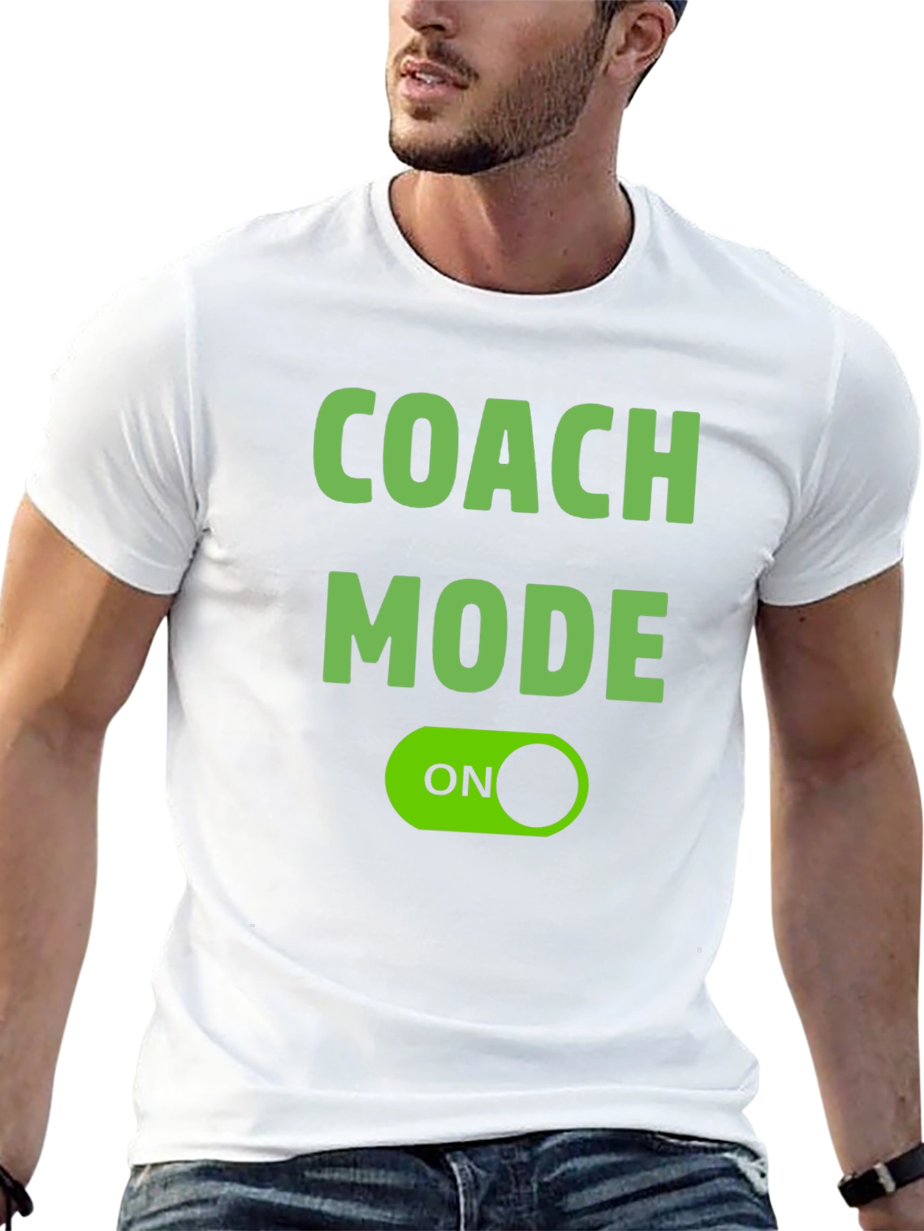 Coach Mode ON Black T-Shirt