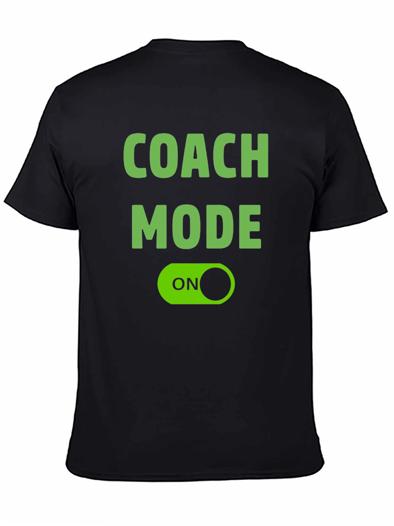 Coach Mode ON Black T-Shirt