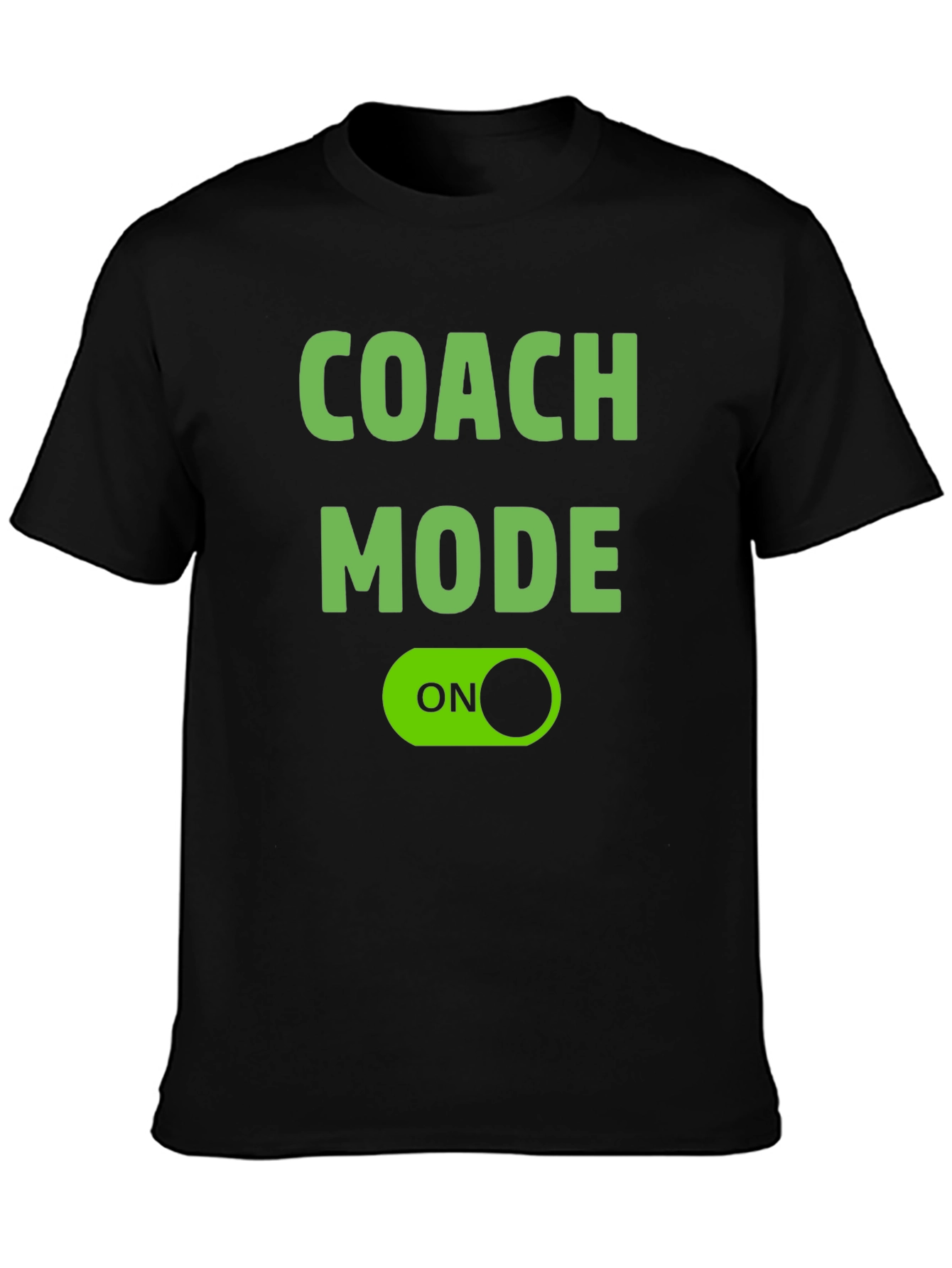 Coach Mode ON Black T-Shirt