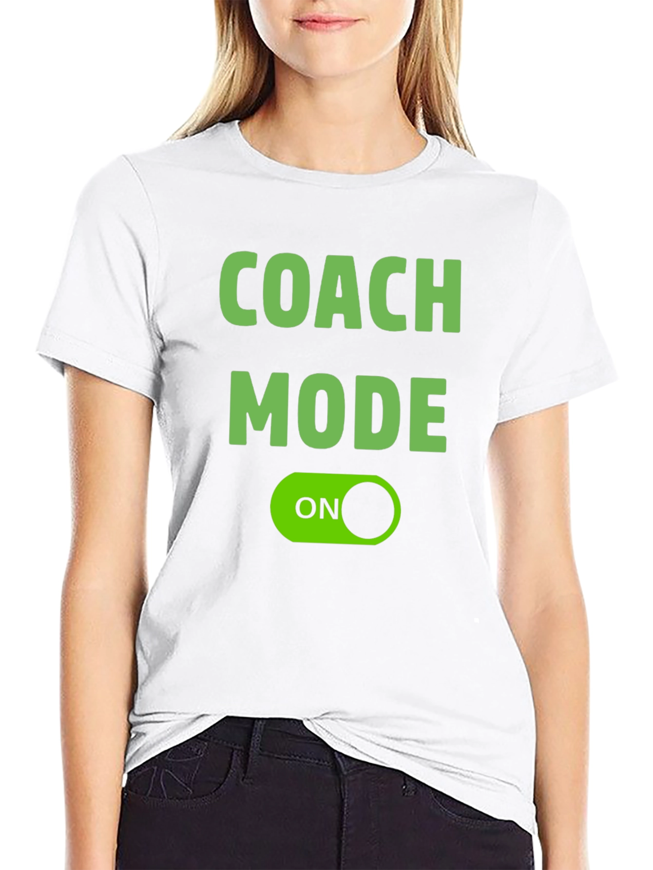 Coach Mode ON Black T-Shirt