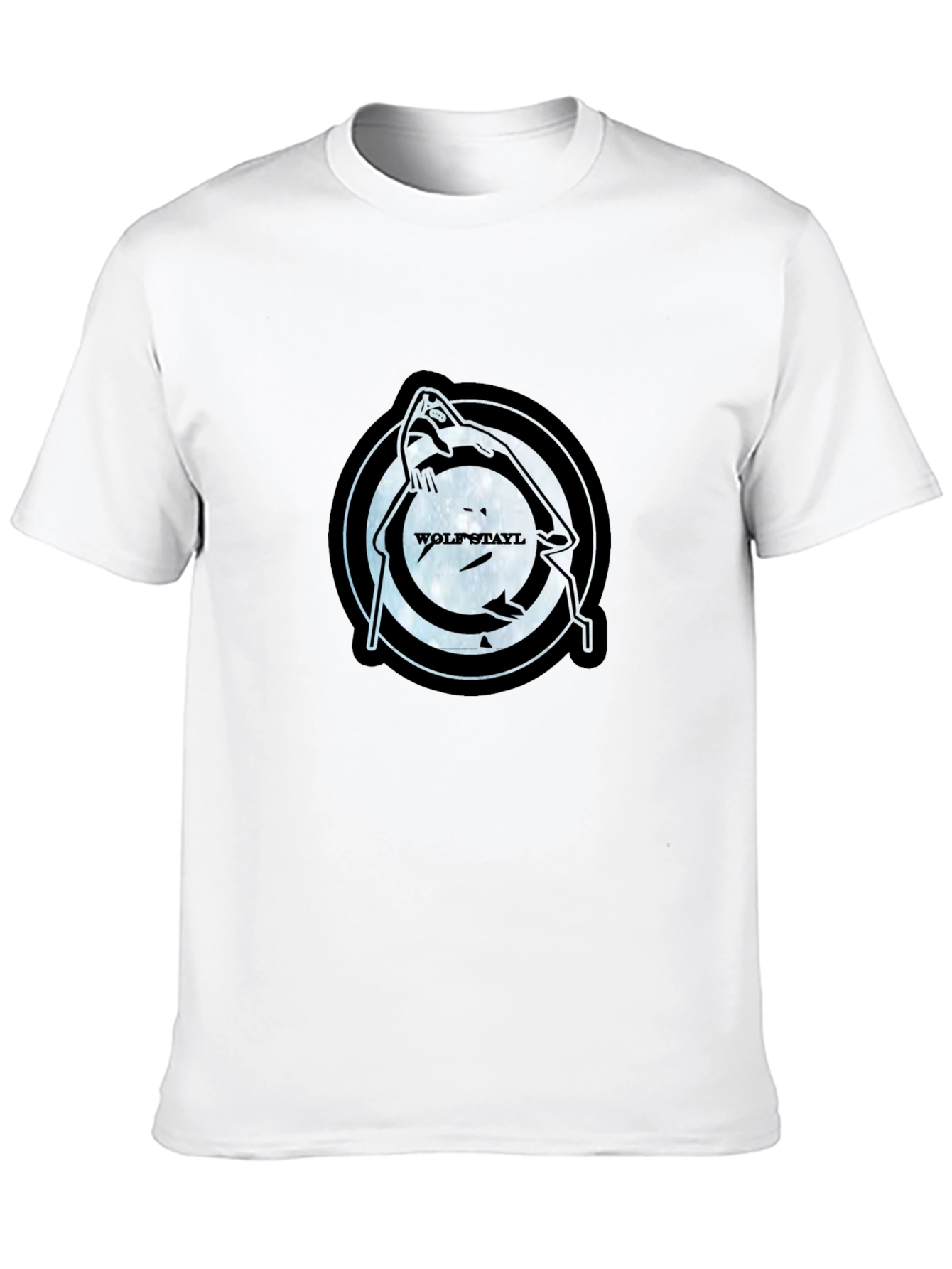 Wolfstayl Graphic Tee - Black Cotton Blend