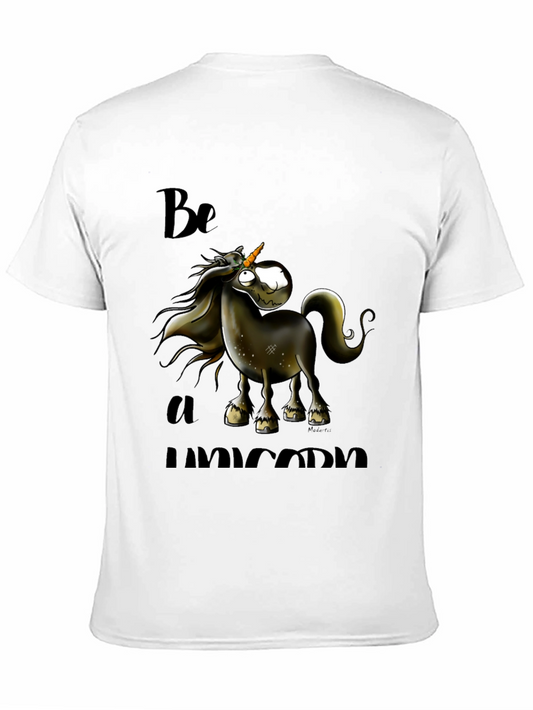 Be a Unicorn Black Graphic Tee Shirt