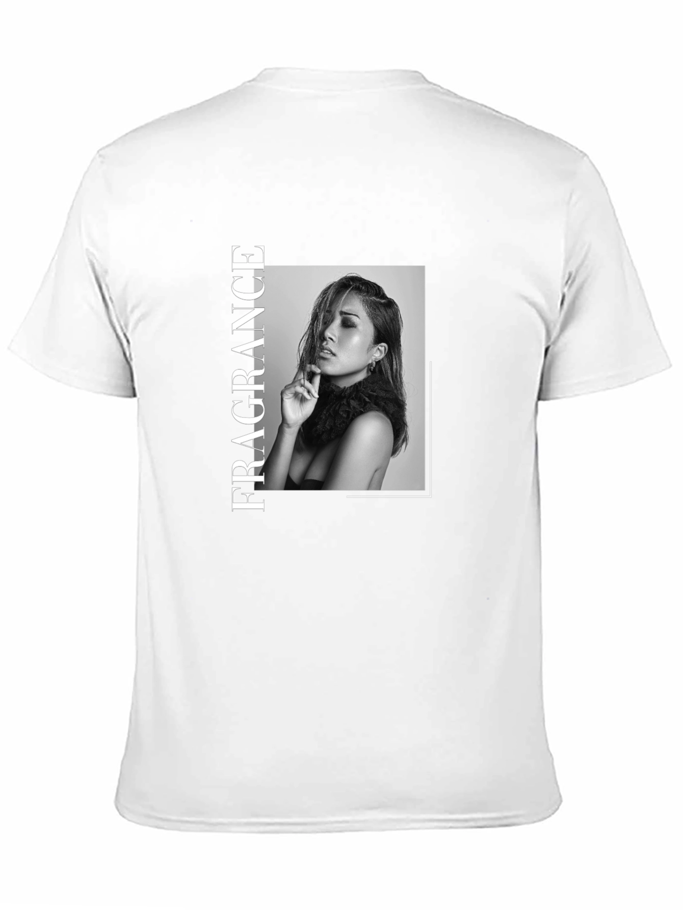 Fragrance Graphic Print Black T-Shirt