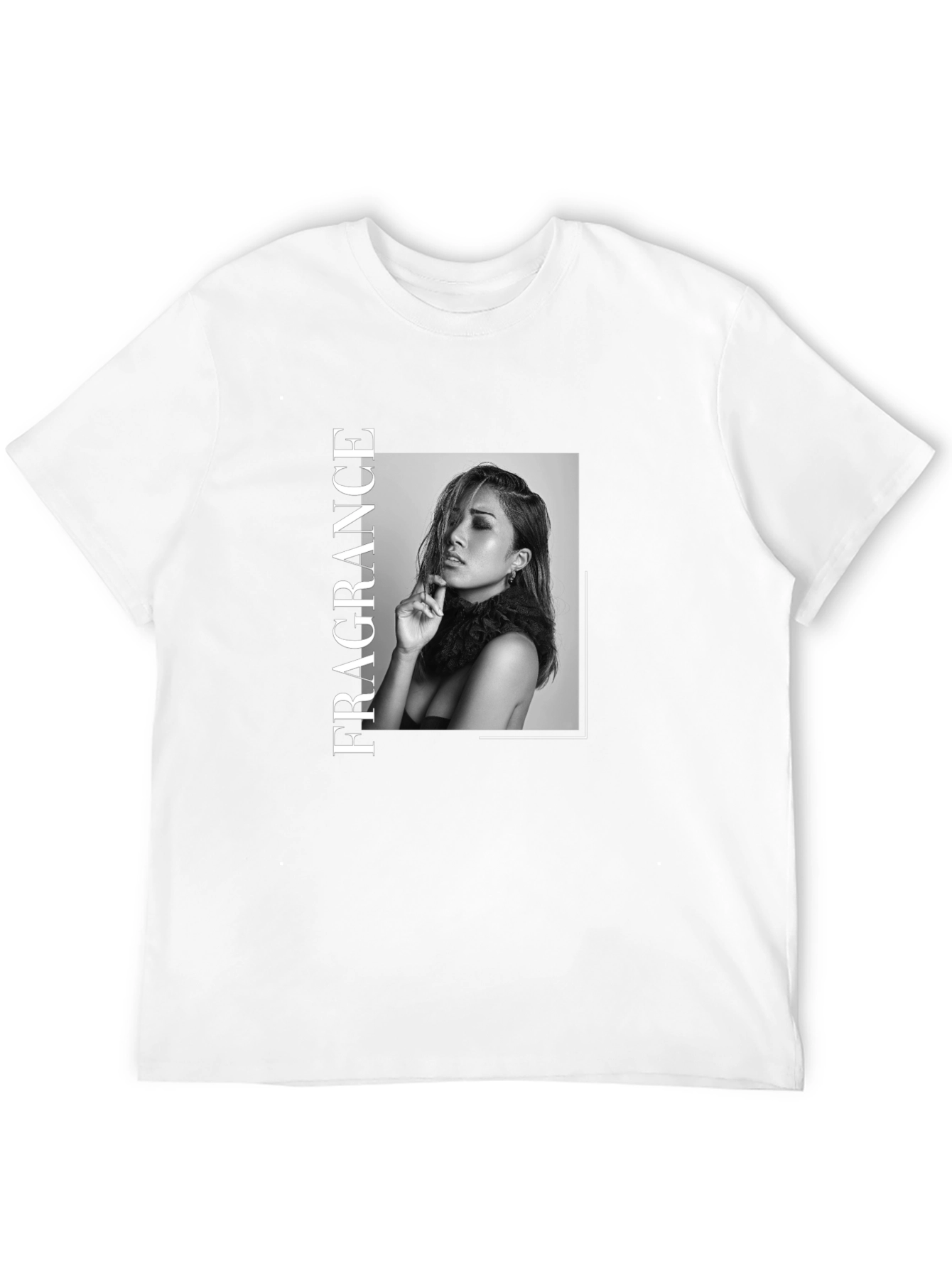 Fragrance Graphic Print Black T-Shirt