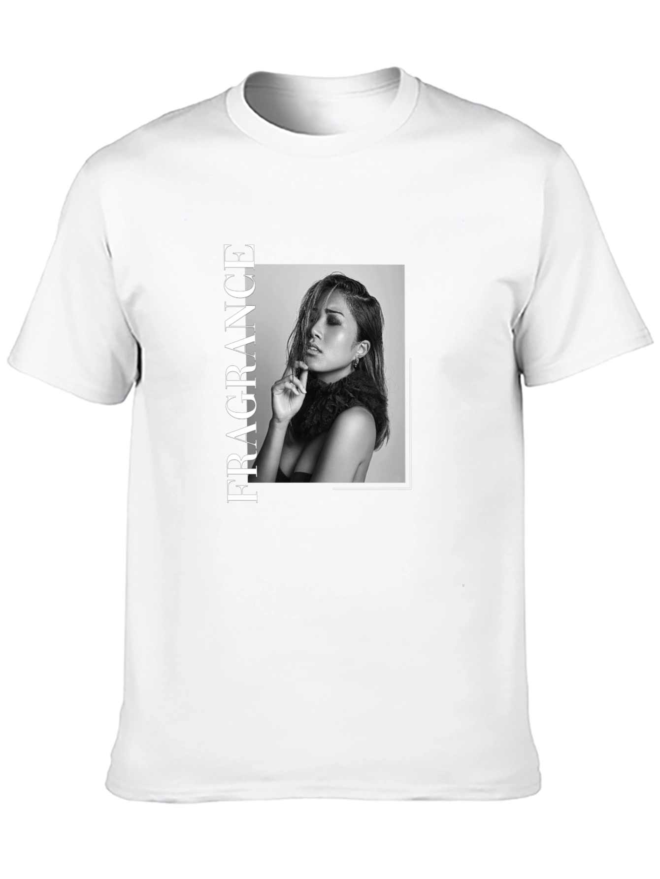 Fragrance Graphic Print Black T-Shirt