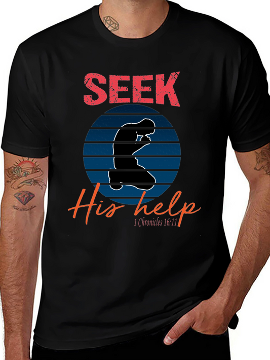 Seek His Help Christian T-Shirt