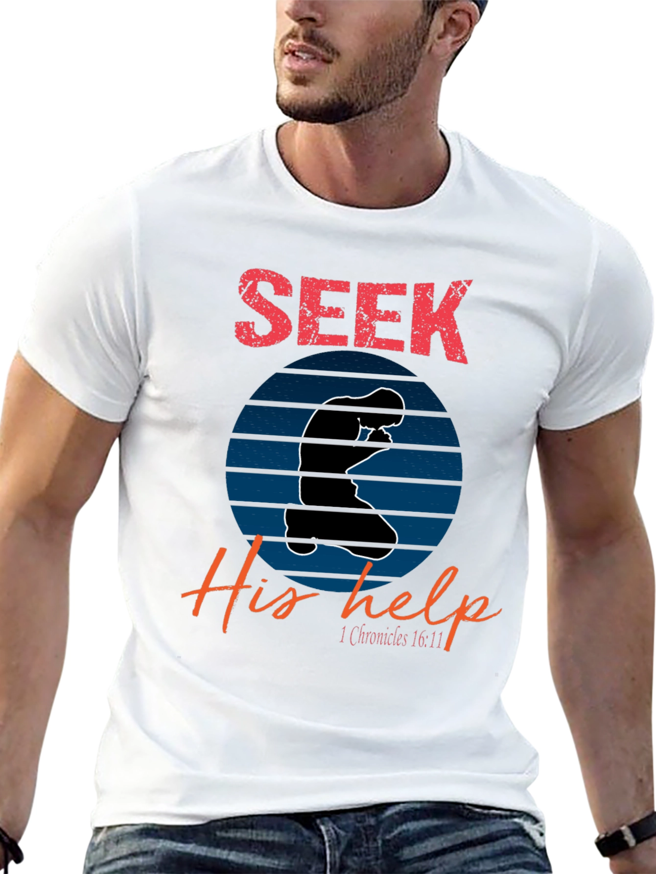 Seek His Help Christian T-Shirt