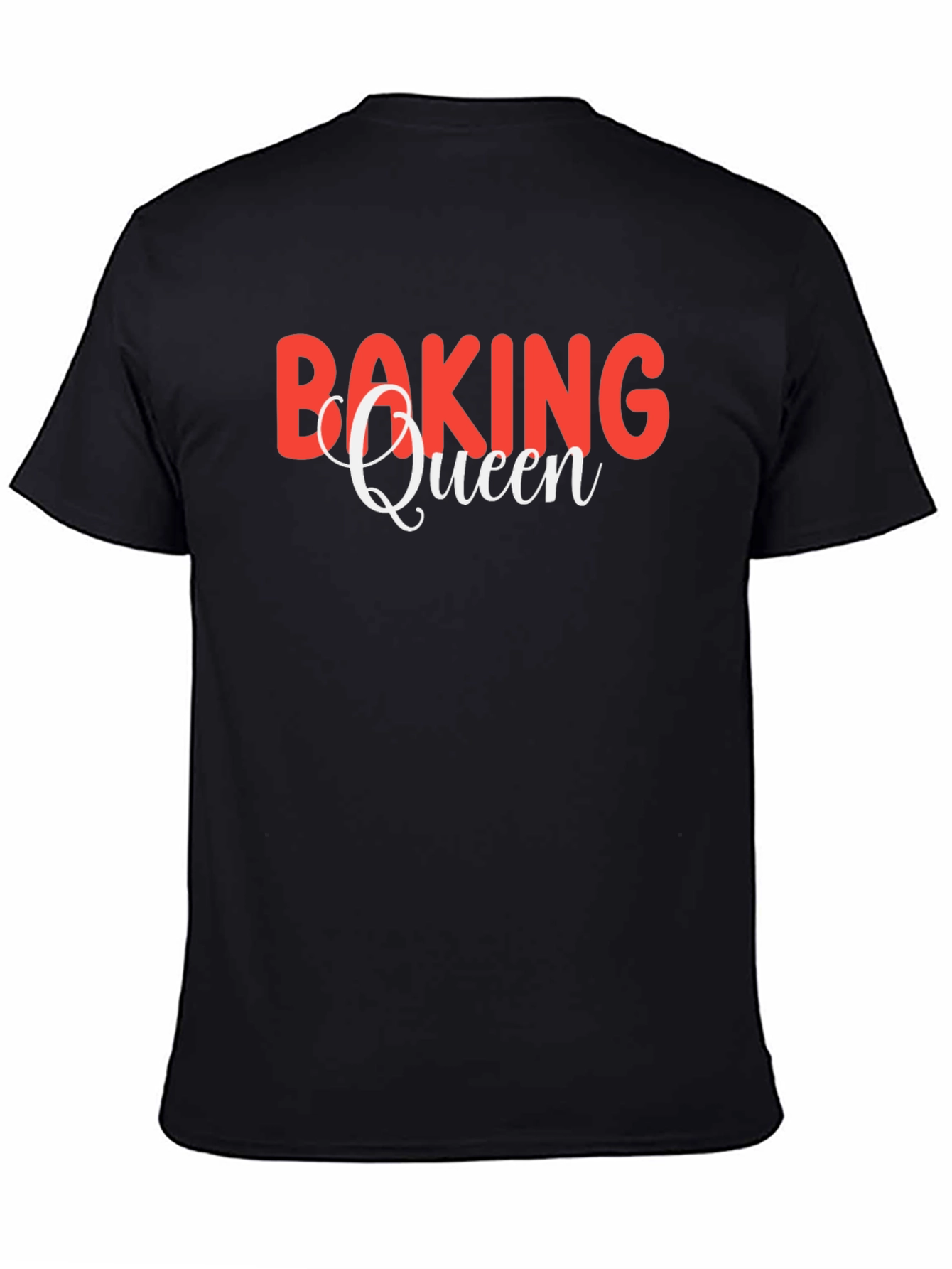 Baking Queen Black T-Shirt - Baking Lover
