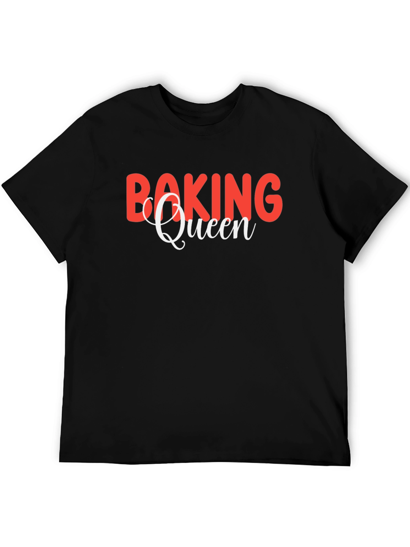 Baking Queen Black T-Shirt - Baking Lover