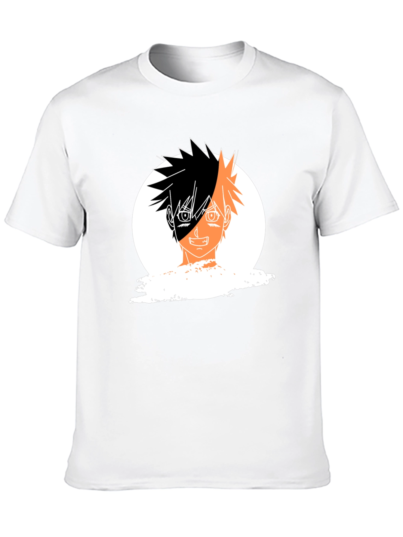 Anime Portrait Graphic Black T-Shirt