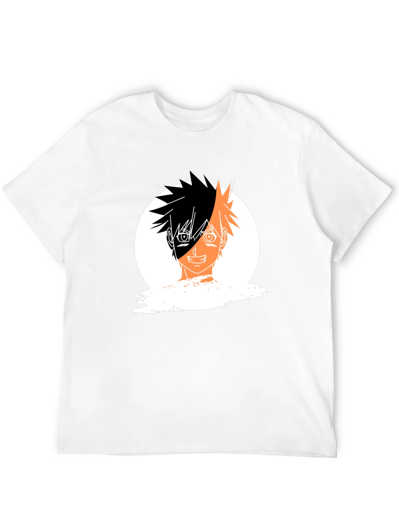 Anime Portrait Graphic Black T-Shirt