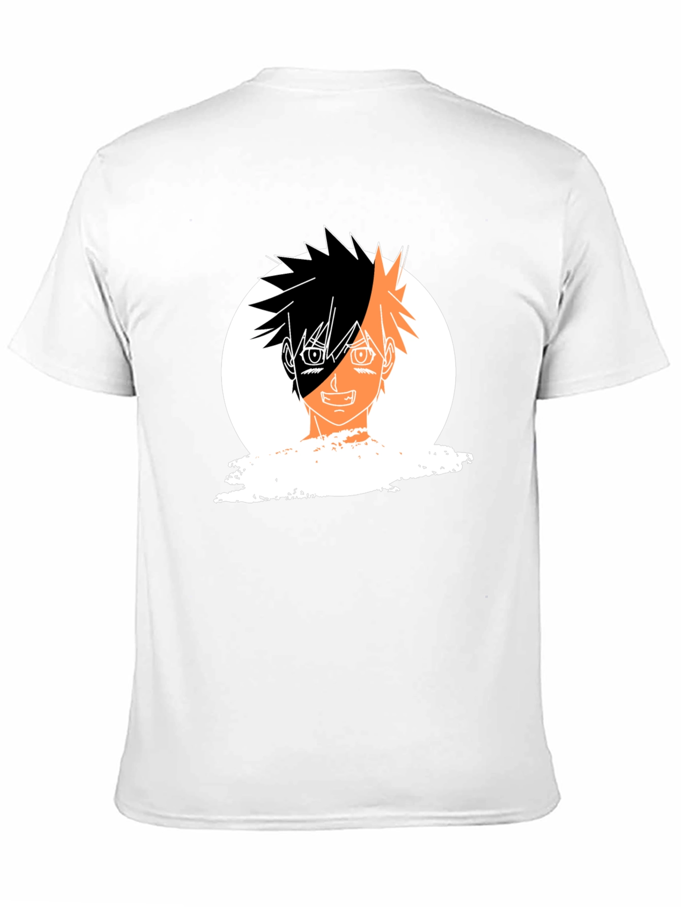Anime Portrait Graphic Black T-Shirt