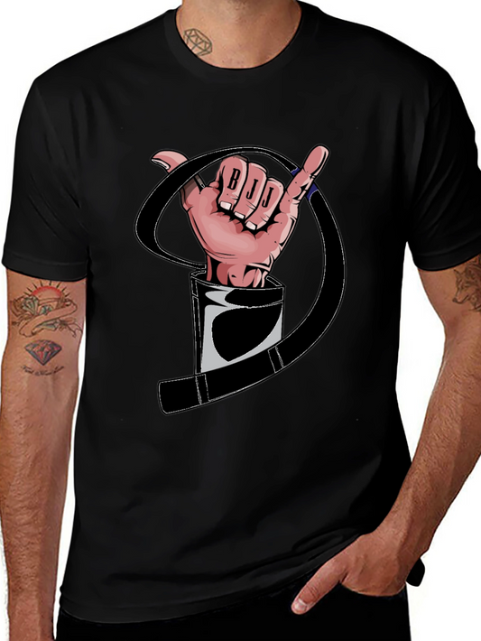 BJJ Hand Sign Black T-Shirt Jiu Jitsu Martial Arts