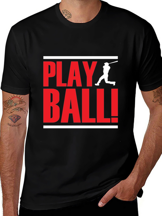 Play Ball! Graphic Tee - Baseball Fan T-Shirt