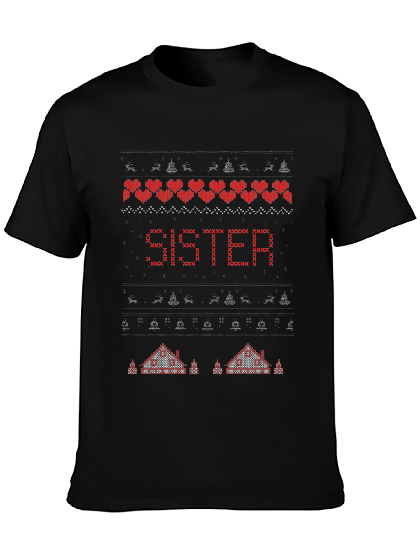 Sister Christmas Ugly Sweater T-Shirt