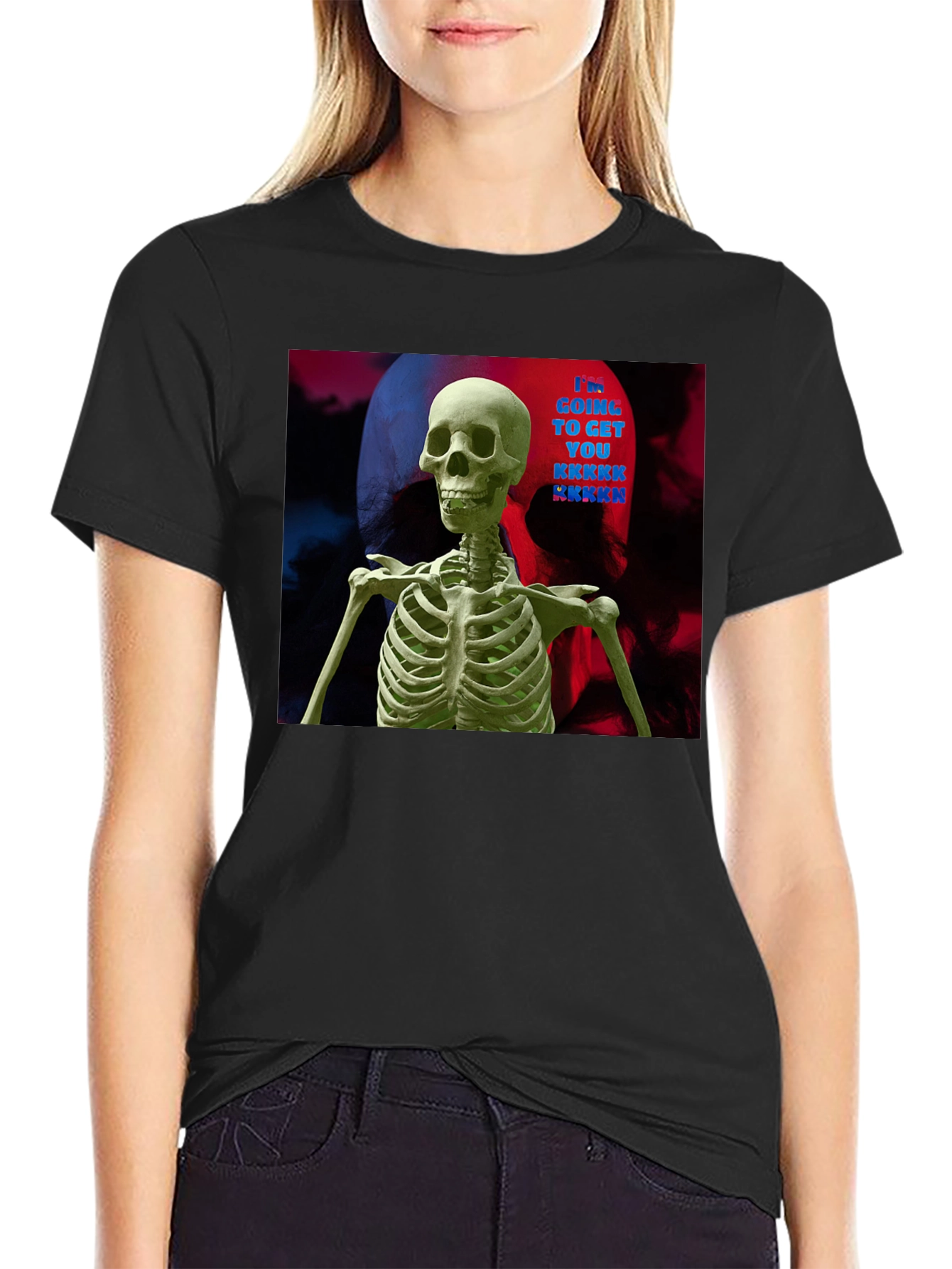 Spooky Season Skeleton Graphic Tee