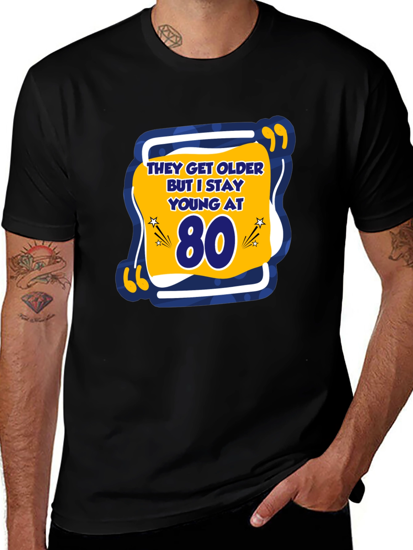 Funny 80th Birthday T-Shirt - Stay Young At 80